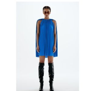 Zara PLEATED CAPE DRESS